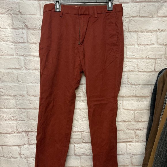 Banana Republic Mens Emerson Chino Pants, Rust Color, Size 31x30 - Picture 1 of 5